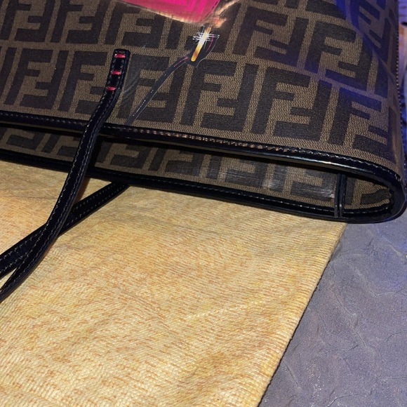Preloved Fendi leather Zucca bag pristine condition comes with dust. - Picture 10 of 16